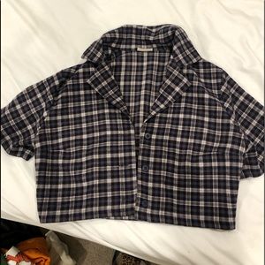 plaid brandy melville top